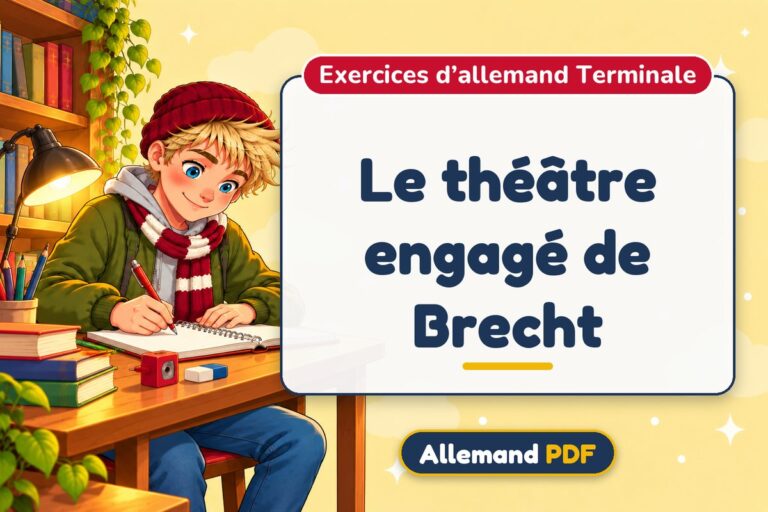 Le théâtre engagé de Brecht : exercices d’allemand terminale, illustration Allemand PDF
