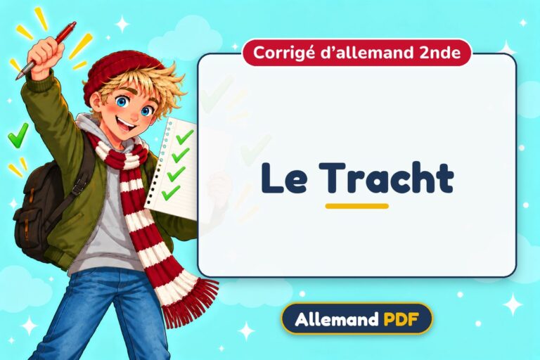 Le Tracht : corrigé d’allemand 2nde, illustration Allemand PDF
