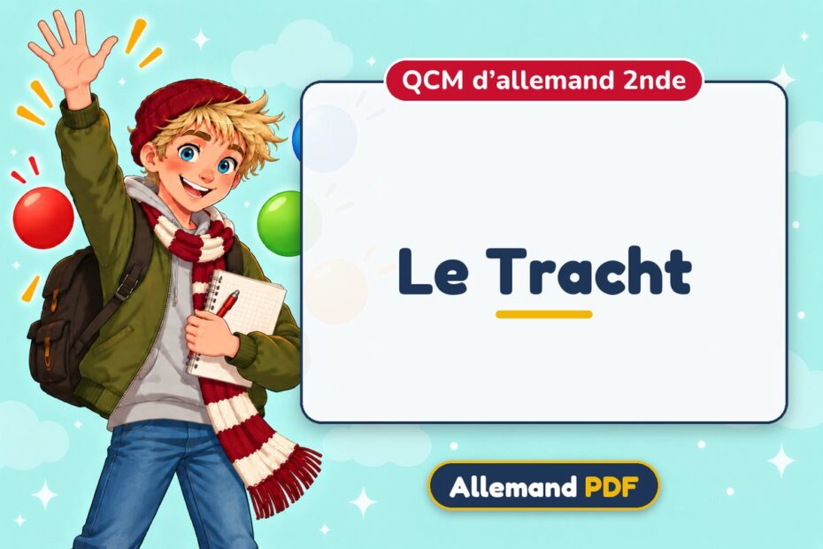 Le Tracht : QCM d’allemand 2nde, illustration Allemand PDF