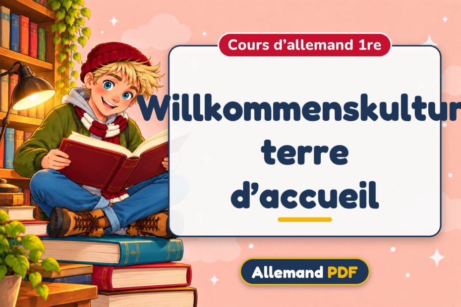 Willkommenskultur, terre d’accueil : cours d’allemand 1re, illustration Allemand PDF
