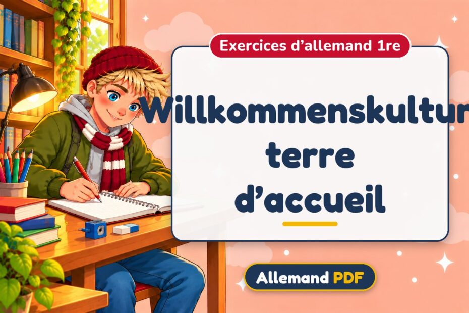 Willkommenskultur, terre d’accueil : exercices d’allemand 1re, illustration Allemand PDF