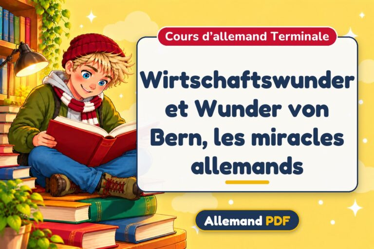 Wirtschaftswunder et Wunder von Bern, les miracles allemands : cours d’allemand terminale, illustration Allemand PDF