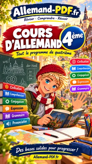 Jaquette du livre : Cours d’allemand 4ème