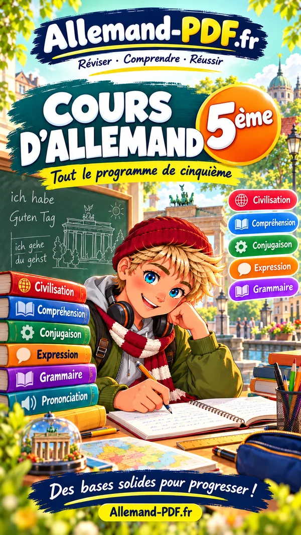Jaquette du livre : Cours d’allemand 5ème