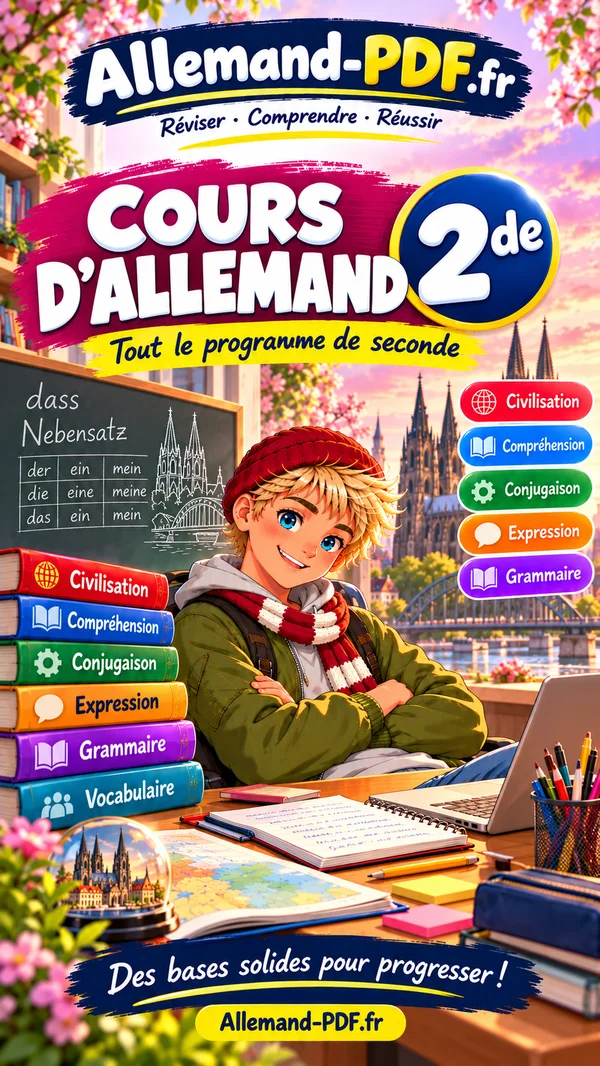 Jaquette du livre : Cours d’allemand 2de