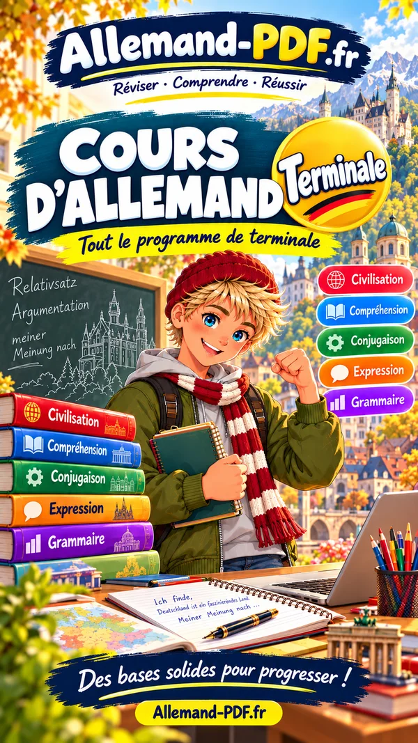 Jaquette du livre : Cours d’allemand Terminale